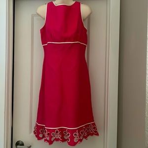 Hot pink, groovy dress, nine west size 6